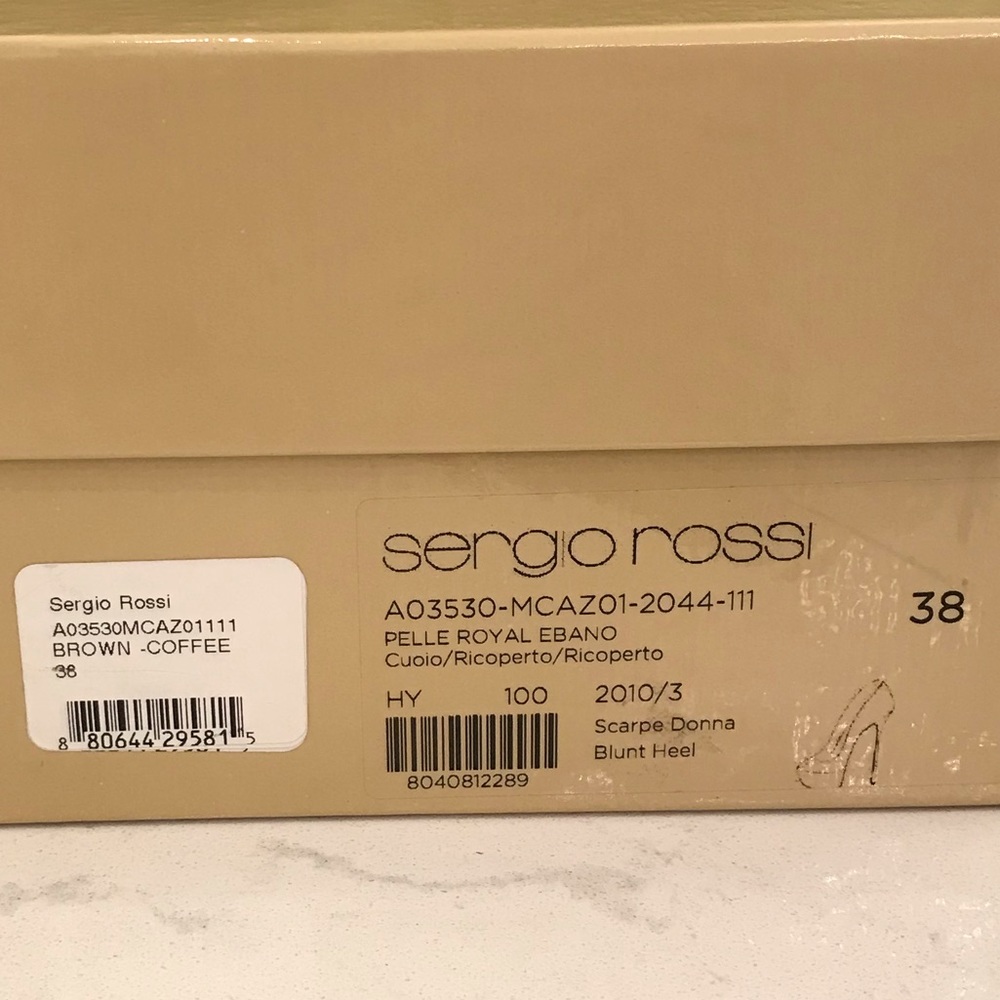 SERGIO ROSSI PERP TOE PUMP - Picture 7 of 7